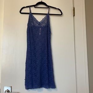 Victoria’s Secret blue lace slip
